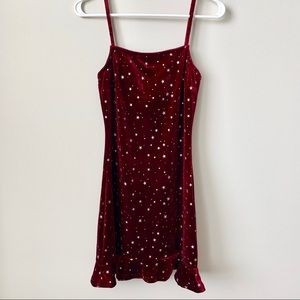 velvet dress with stars